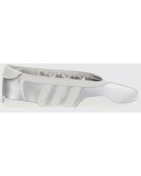adidas Originals - Taekwondo Mei Satin Ballet Flats With Tie-Up Ribbons And 3-Stripes Logo - Lyst