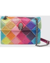 Kurt Geiger - Kensington Mini Satin Bag With Rhinestones - Lyst