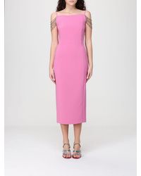Pinko - Bergamotto Midi Crepe Dress - Lyst