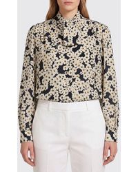 Valentino - Silk Shirt With Floral Print - Lyst