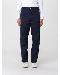 Carhartt - Simple Wide-Leg Cotton-Blend Pants With Rear Logo - Lyst
