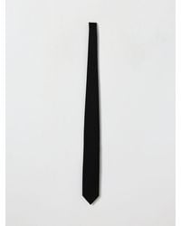 Lardini - Classic Virgin Wool Tie With Logo Loop - Lyst