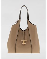Tod's - Medium T Timeless Leather Shopping Bag - Lyst