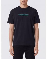 Burberry - Equestrian Knight Logo Cotton Crewneck T-Shirt - Lyst