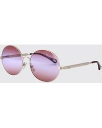Chloé - Chlo&Eacute Ch0281S Metal Sunglasses - Lyst
