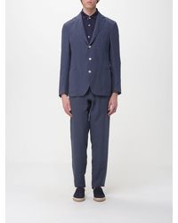 Eleventy - Single-Breasted Linen Blend Suit - Lyst