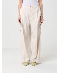 Pinko - Cotton Cargo Trousers - Lyst