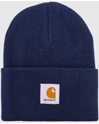 Carhartt - Acrylic Beanie Hat With Embroidered Logo And Turn-Up - Lyst
