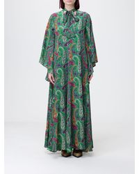 Etro - Silk Kaftan Dress With Paisley Print - Lyst