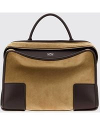 Loewe - Amazona 180 Calfskin Leather And Suede Handbag - Lyst