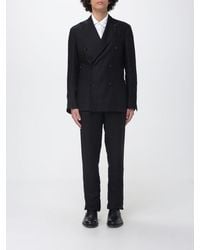 Lardini - Double-Breasted Linen Blend Dress - Lyst