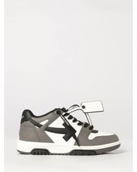 Off-White c/o Virgil Abloh - Out Of Office Bicolour Calf Leather Low-Top Trainers - Lyst