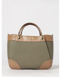 ARMANI EXCHANGE - Handheld Canvas Shopping Bag - Lyst