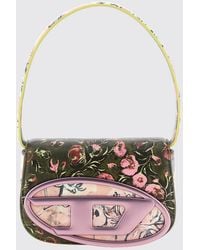 DIESEL - 1Dr Floral Print Shoulder Bag With Oval D Logo - Lyst