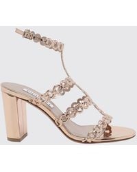 Aquazzura - High-Heeled Patent Leather T-Strap Sandals - Lyst