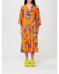 Moschino - Printed Jersey Kaftan Dress - Lyst
