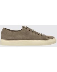 Buttero - Suede Cowhide Low-Top Sneakers With Applied Logo - Lyst