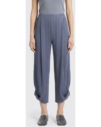Giorgio Armani - Pleated Jersey Cropped Trousers - Lyst