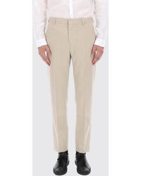 HUGO - Slim Fit Mid-Rise Virgin Wool Blend Chino Trousers - Lyst