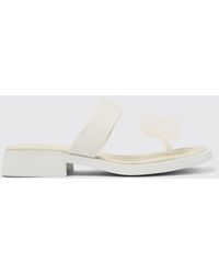 Camper - Dana Leather And Silicone Sandals - Lyst