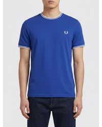 Fred Perry - Cotton T-Shirt With Logo - Lyst