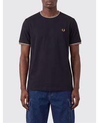 Fred Perry - Cotton T-Shirt With Logo - Lyst