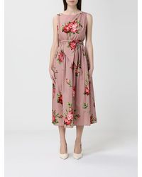 Dolce & Gabbana - Floral Motif Dress - Lyst
