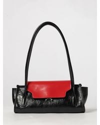 Marni - Trunkette Ruched Leather Shoulder Bag With Double Handle - Lyst