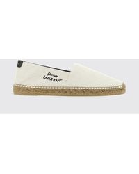 Saint Laurent - Klassische Espadrilles Aus Leinen- Und Baumwoll-Canvas Mit Gesticktem Logo - Lyst