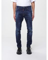 DSquared² - Dark Clean Wash Teddy Jeans - Lyst