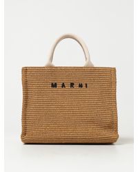 Marni - Woven Raffia Shopper Tote - Lyst