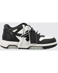 Off-White c/o Virgil Abloh - Bicolour Leather Out Of Office Low-Top Sneakers With Logo - Lyst