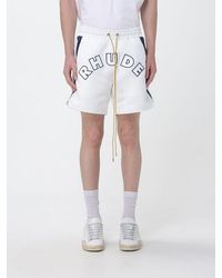 Rhude - Crêpe Jogging Shorts With Printed Logo - Lyst