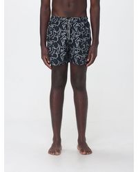 Emporio Armani - All-Over Logo Polyester Swimsuit - Lyst