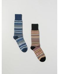 Paul Smith - Set Of 2 Pairs Of Striped Cotton Socks - Lyst