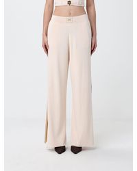 Elisabetta Franchi - Viscose Knit Palazzo Trousers - Lyst