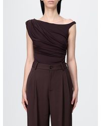 Elisabetta Franchi - Draped Bodysuit - Lyst