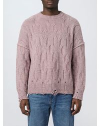 Represent - Relaxed-Fit Distressed Wool-Blend Crew-Neck Jumper - Lyst