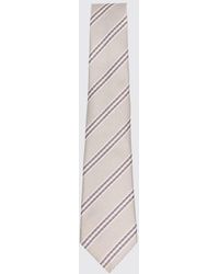 Giorgio Armani - Cravatta Di Seta Regimental - Lyst