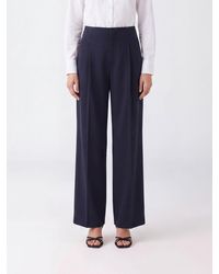 Alberta Ferretti - High-Waisted Pleated Stretch-Viscose Wide-Leg Trousers - Lyst