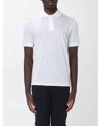 Emporio Armani - Cotton Jersey Polo Shirt - Lyst