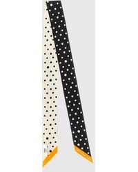 Fendi - Beveled Polka Dot Silk Bandeau - Lyst