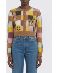 Moschino - Teddy Cotton Crop Cardigan - Lyst