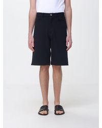 AURALEE - Knee-Length Straight Fit Silk Shorts - Lyst