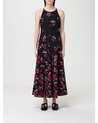 Twinset - Printed Cotton Midi Dress - Lyst