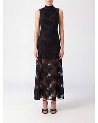 ROTATE BIRGER CHRISTENSEN - Floral A-Line Off-Shoulder Mesh Midi Dress - Lyst