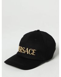 Versace - Cappello in cotone con logo - Lyst