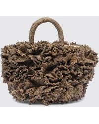 IBELIV - Coral Raffia Handbag - Lyst