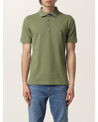 Fay - Stretch Cotton Polo Shirt With Logo - Lyst