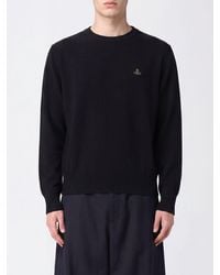 Vivienne Westwood - Cotton And Cashmere Short-Sleeved Jumper With Orb Logo - Lyst